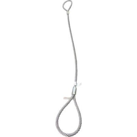 MAZZELLA Lift America Wire Rope Sling 5/8in x 6' Eye & Eye, 5800/7800/15600 Lbs Cap S102042